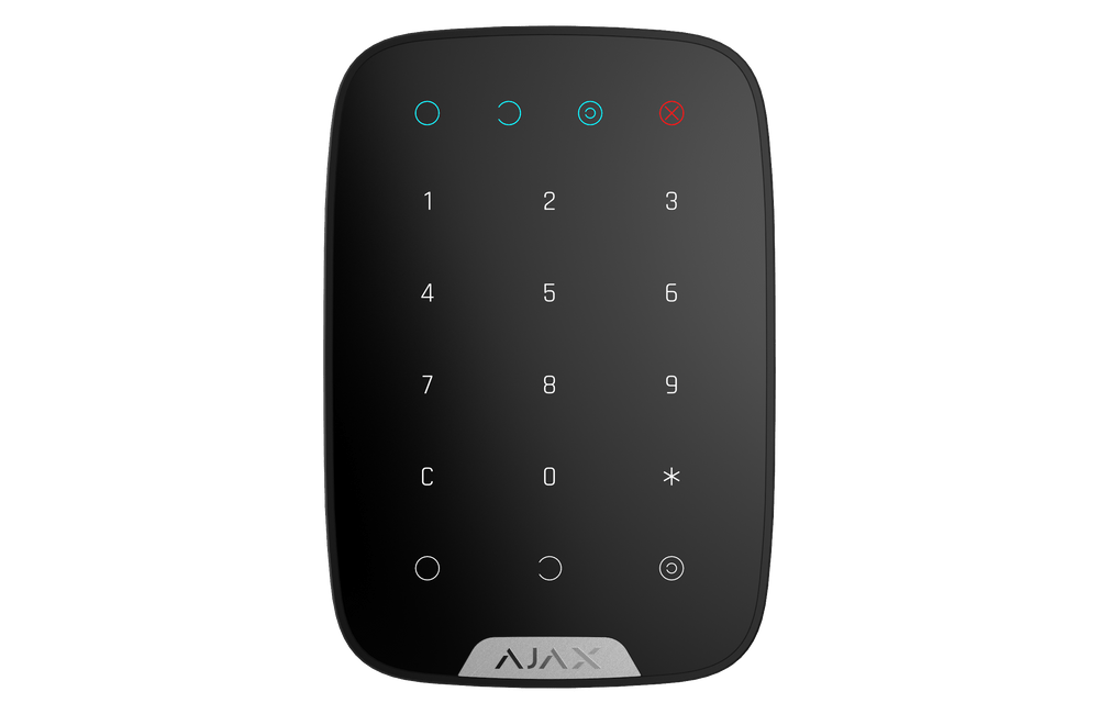 Ajax KeyPad, clavier sans fil pour alarme Ajax Clavier AjaxSystems Noir 
