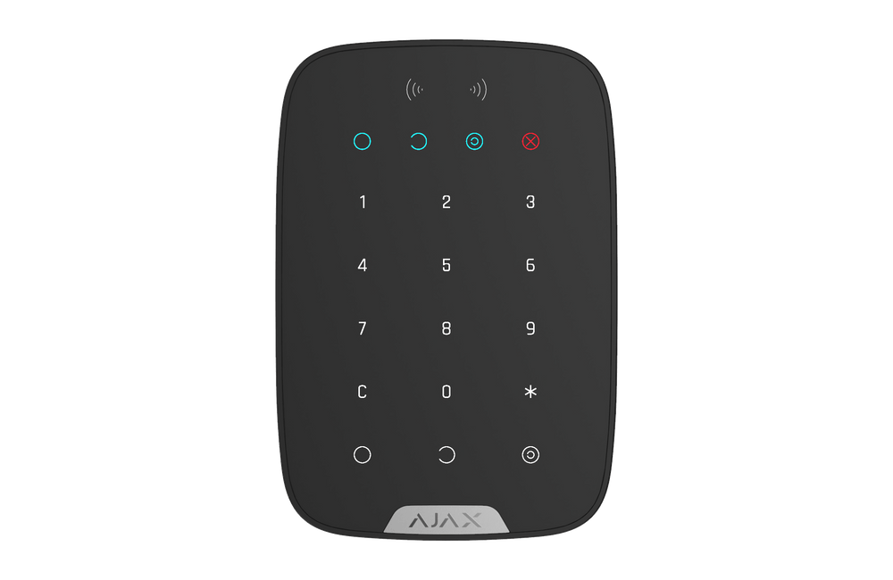 Ajax KeyPad Plus clavier sans fil avec lecteur RFID pour alarme ajax Clavier AjaxSystems Noir 