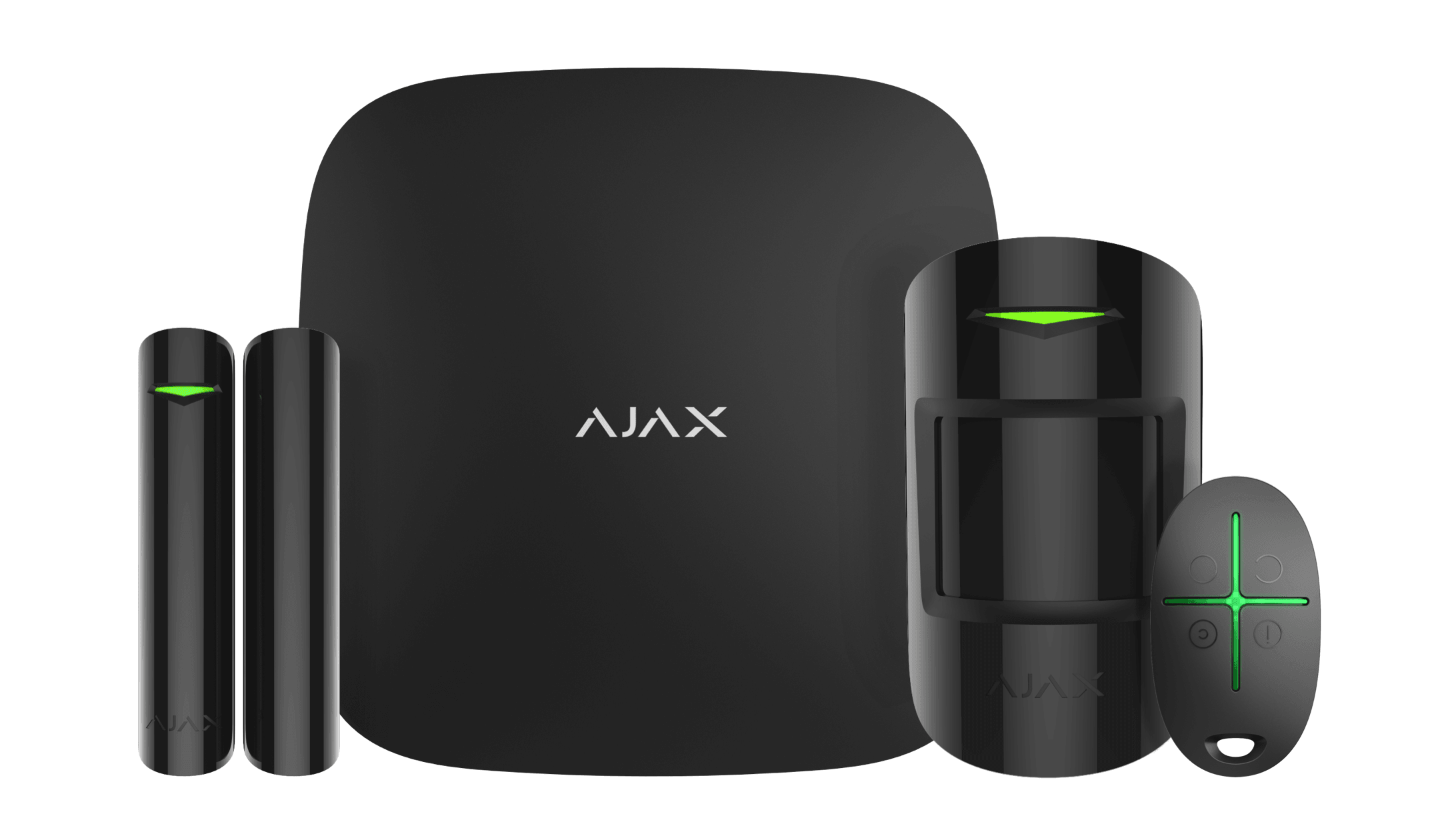 Ajax StarterKit, kit de base d'alarme sans fil Ajax Systems Kit alarme AjaxSystems Noir 