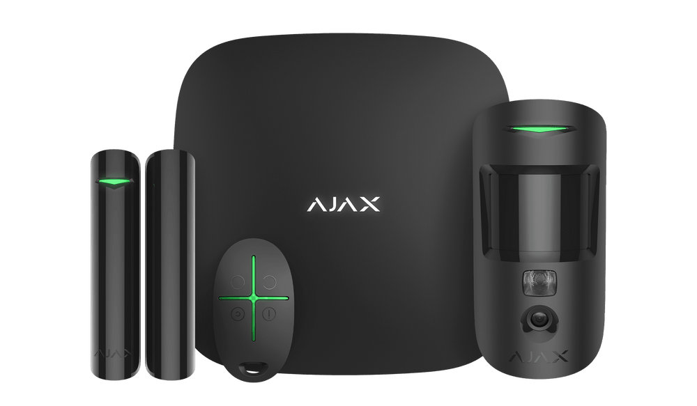 Ajax StarterKit Cam Plus kit d'alarme sans fil Ajax Systems Kit alarme AjaxSystems Noir 