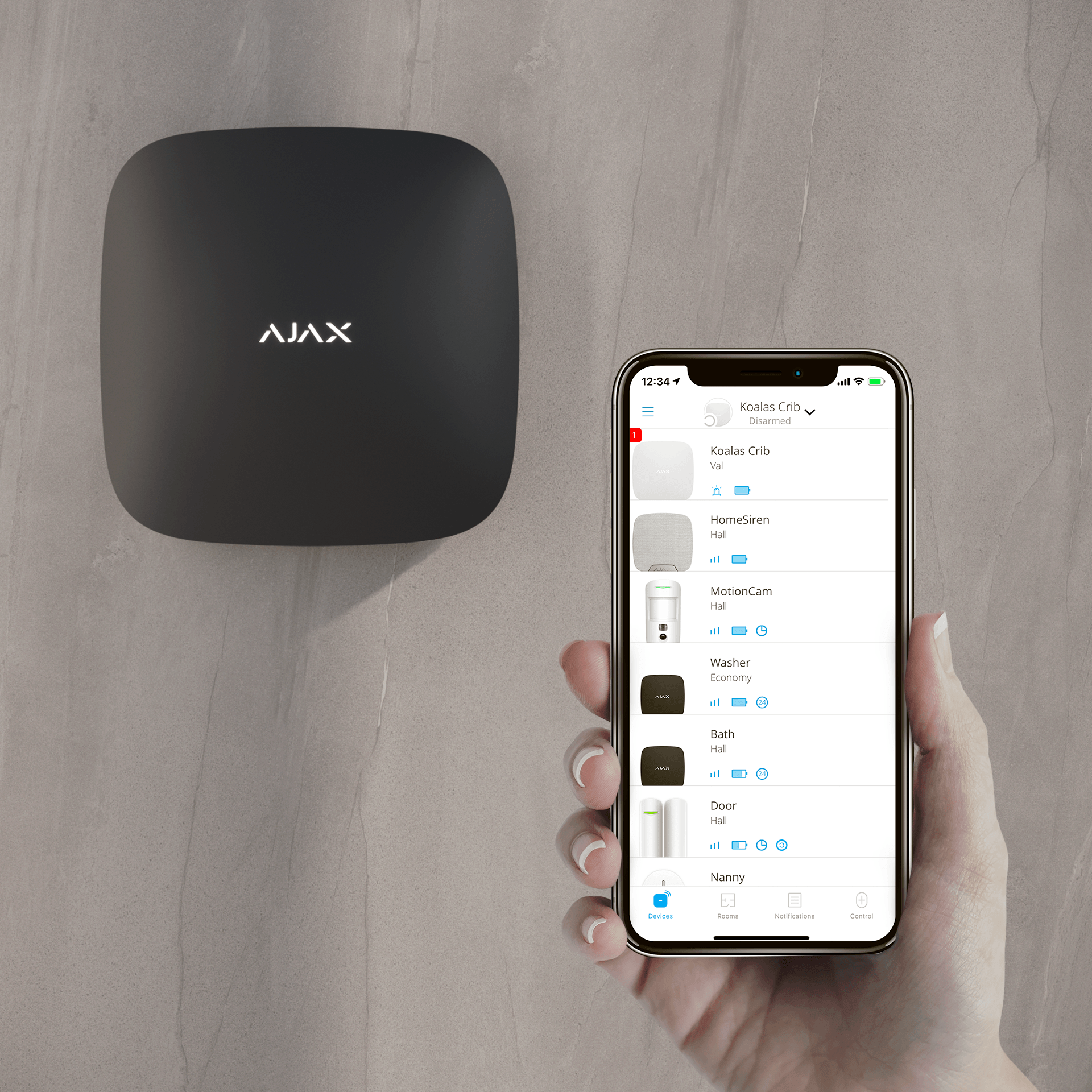 Ajax Hub 2 4G (LTE) centrale d’alarme connectée ajax systems Hub AjaxSystems 